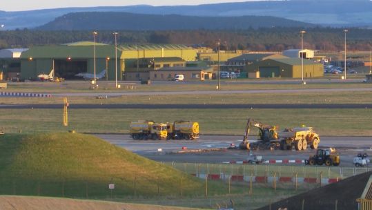 Cover image: Construction work at RAF Lossiemouth.