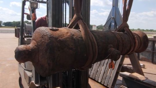 Revolutionary War Wreck Conservation CREDIT BFBS