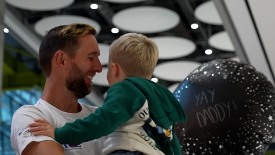 Rich Potter emotional return to UK