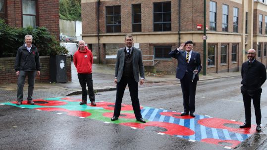 The new crossing design in Richmond.