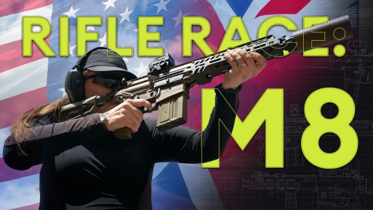 BFBS Forces News granted exclusive access to fire US Army's M8 rifle (Picture: BFBS)