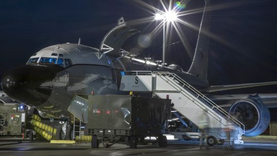 Rivet Joint aircraft (Picture: RAF).
