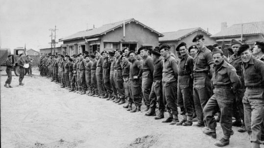 Roll call of survivors of the Gloucestershire Regiment after the Battle of Imjin River, 1951 CREDIT National Army Museum