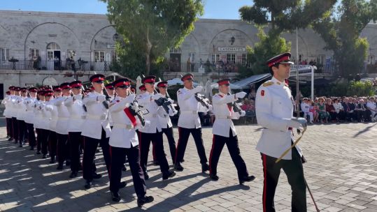 Royal Gibraltar Regiment celebrates King's first official Birthday 150623 CREDIT BFBS