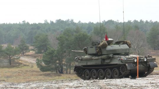 Royal Lancers tank in Germany.
