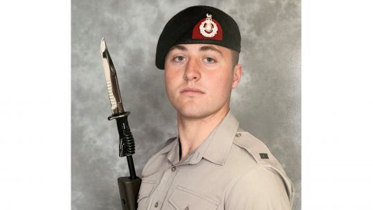 Royal Marines Recruit Ethan Jones (Picture: Royal Navy).