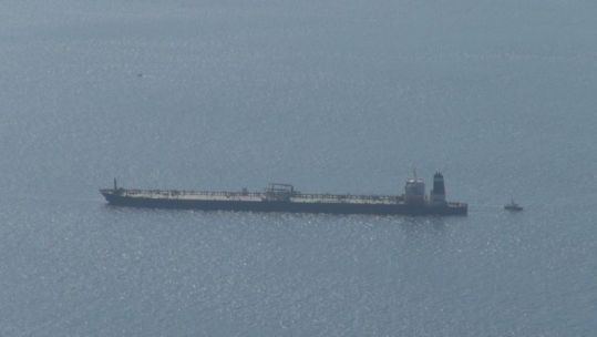 Royal Marines have boarded an oil tanker in Gibraltar on its way to Syria 040719 SOURCE BFBS