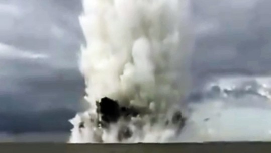 WATCH: Royal Navy Divers Dispose Of Huge WW2 Bomb