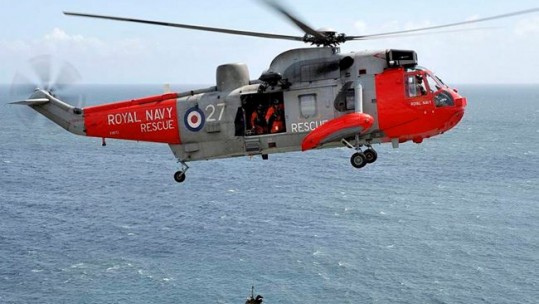 Royal Navy Sea Kings In Final Farewell Flypast