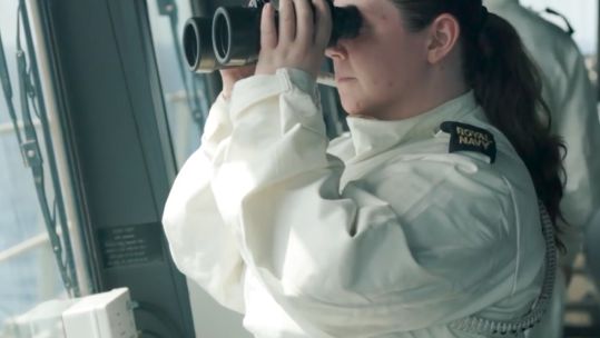 Royal Navy Stage 1 Hight Alert white suits CREDIT ROYAL NAVY