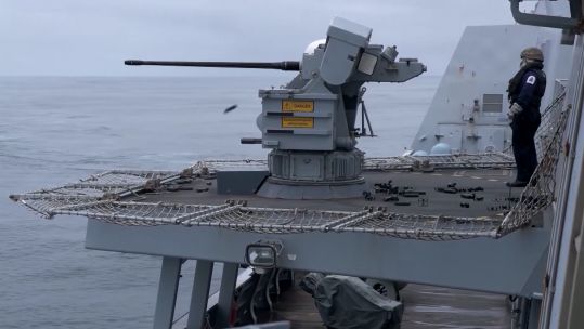Royal Navy Type 45 destroyer weapons system Oerlikon machine gun CREDIT MOD