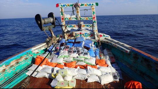 Royal Navy drugs bust, worth over £17m, in the Arabian Sea