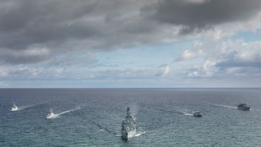 Cover image: The task group is made up of vessels from the UK, Latvia, Lithuania and Estonia (Picture: MOD).