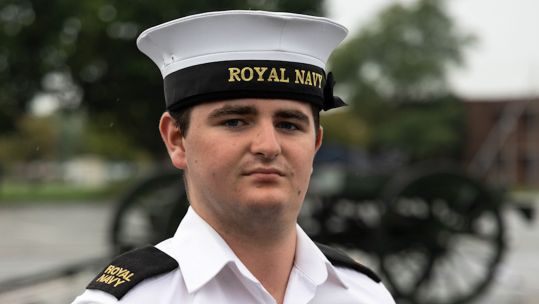 Royal Navy sailor Murray Kerr will follow grandfather in guarding the queen 15092022 CREDIT Royal Navy, MOD
