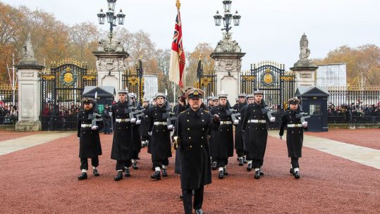 Royal Navy sailors begin guard duties for second time 251119 CREDIT ROYAL NAVY