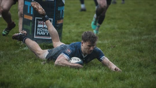 Royal Navy try v Devonport PLAYER UNKNOWN Credit Callum Sanders RN Rugby Date 10042024.jpg