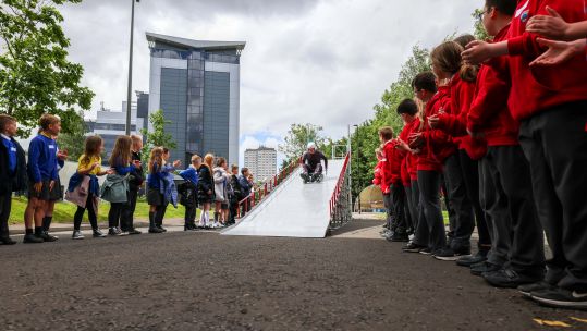 Royal Navy winter athletes first in the UK to receive special luge ramp 10062022 CREDIT Royal Navy.jpg