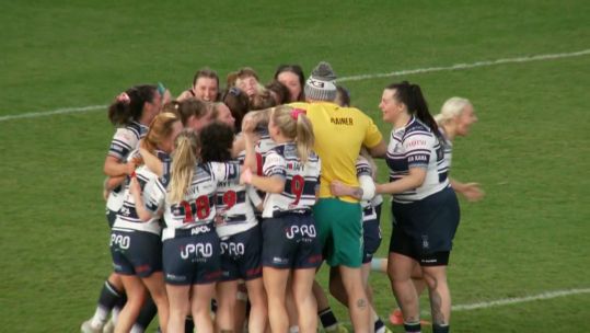 Royal Navy women's rugby league team beat RAF at Wakefield CREDIT BFBS DATE 18092025.jpg
