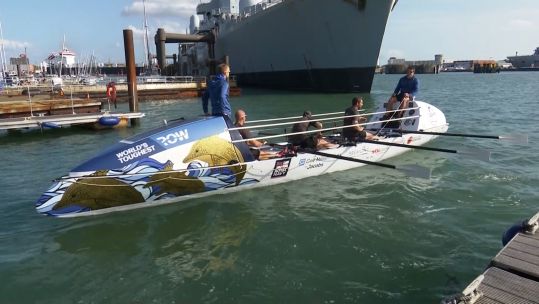 Royal Navy's HMS Oardacious crew training Portsmouth 041023 CREDIT BFBS