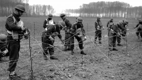 Royal Scots troops during World War Two