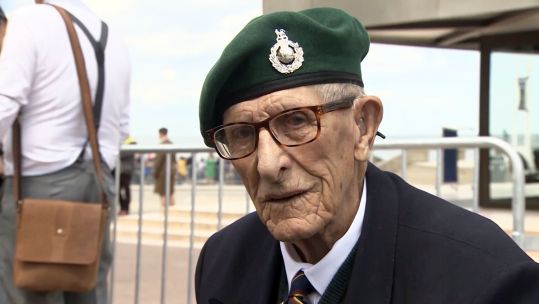 Royal Marine veteran Ted Owens in 2019 CREDIT BFBS