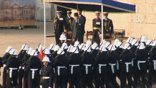 Royal Marines Honour Duke of Edinburgh At Beating Retreat