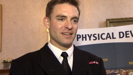 Royal Navy Lieutenant Pete Reed