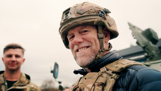 Rugby ace Mike Tindall experiencing a day in the life of the Armed Forces, Crown Copyright MOD 2023.