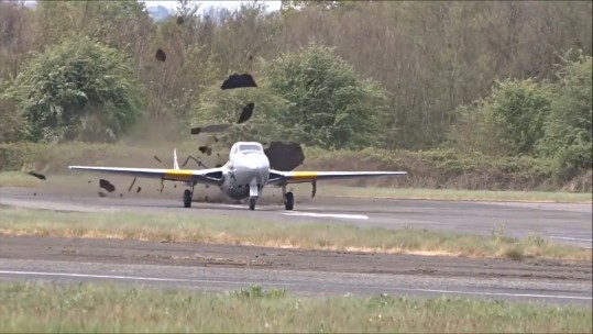 Incredible Moment WWII Jet Tears Up Runway