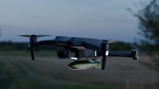 Russia and Ukraine have used fibre-optic-controlled drones on the battlefield - but what can be done to stop them CREDIT BFBS 