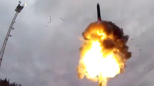 Russia reportedly uses ICBM against Ukrainian city 22112024 CREDIT Russian MOD