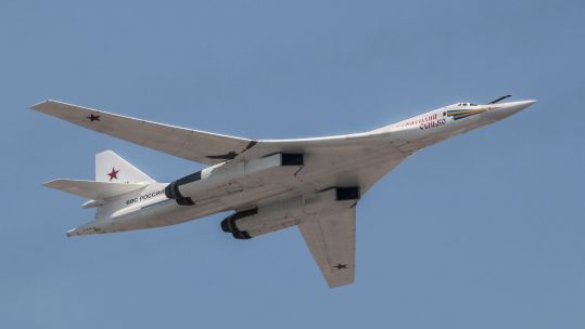 Library picture of a Russian Tupolev Tu-160 bomber (Picture: Sam Rollinson/Alamy Stock Photo).