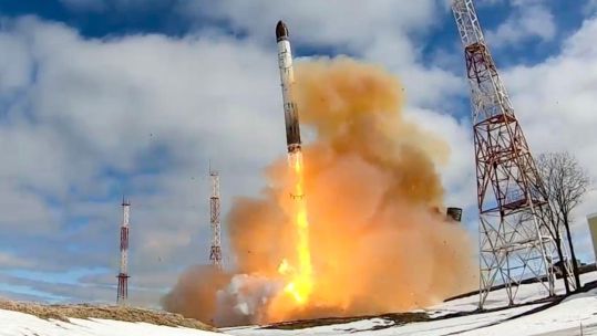 Russia's RS-28 Sarmat intercontinental ballistic missile has a range of 18,000 kilometres and can carry up to 16 warheads of varying types