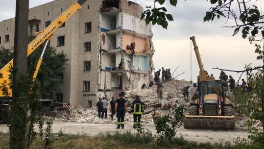 Russian shelling damage in druzhkivka, Ukraine 13072022 CREDIT Colin Freeman.jpg