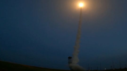 Russian test launch of a intercontinantal ballistic missile 150424 CREDIT Russian MOD
