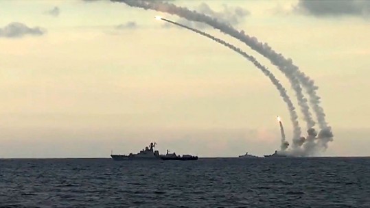 WATCH: Russia &quot;Deals Massive Blow&quot; In Syria With Cruise Missiles