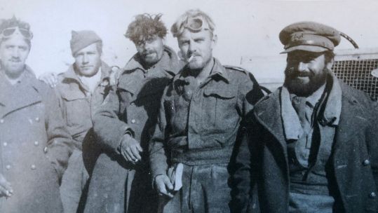 SAS members Capt Malcolm Pleydell, Capt Johnny Wiseman and Sgt Bob Lilley CREDIT Smartt family