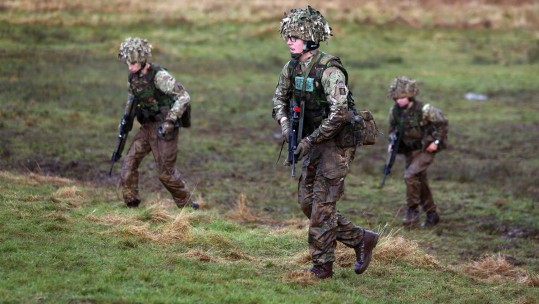 British Soldiers Get Muddy On Live Firing Exercise