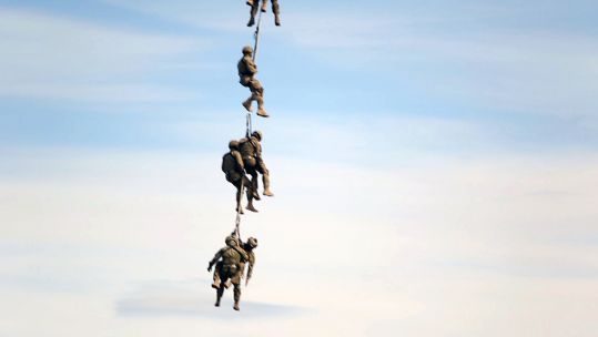 NATO Troops Practice Air Insertions