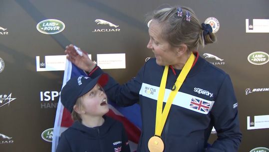 Sally Renard with gold medal Invictus Games The Hague Interview Credit BFBS DATE 17042022.jpg 