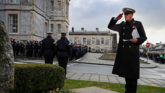 Armistice Day commemorations held at HMNB Devonport (Picture: Royal Navy).