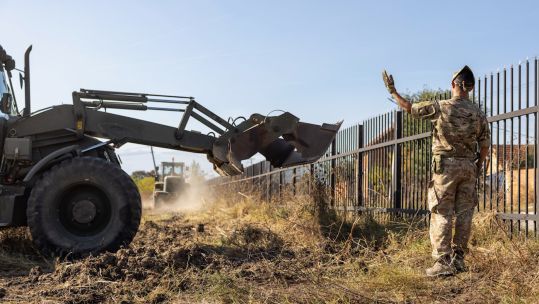 Sappers in Kosovo responded to plea to help level ground at local school 19102023 CREDIT Army MOD.jpeg