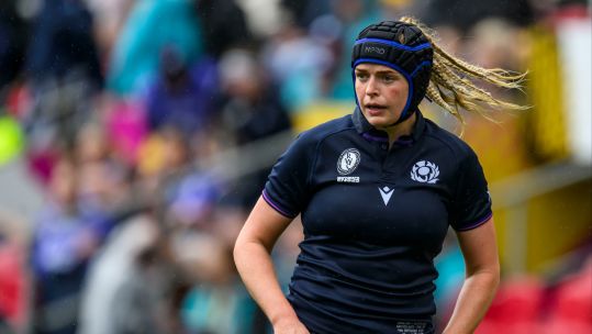 Sarah Bonar plays against England in Women's Rugby World Cup CREDIT Craig Watson Alligin Photogtaphy DATE 14092025.jpg