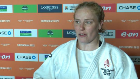 Sarah Hawkes after bronze medal defeat Credit BFBS DATE 03082022_0.jpg 