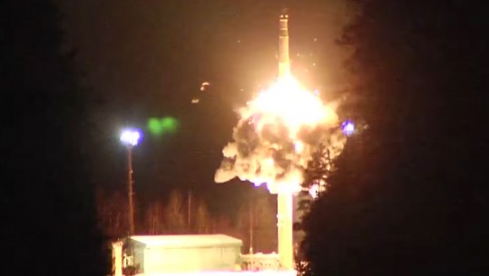 Satan Two Russia Ballistic Missile Test 