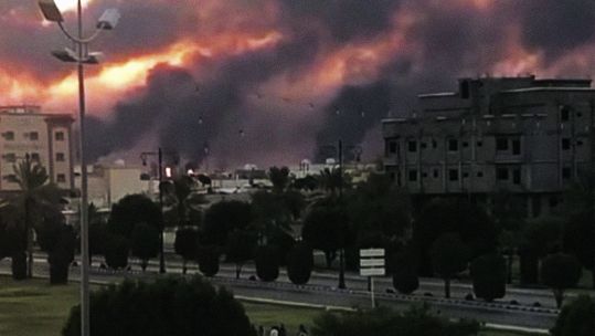 Saudi Drone Attack Aramco Oil Facility