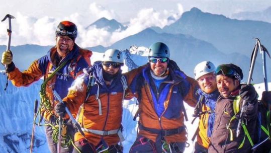 Scaling the summit of Mera Peak (Picture: MOD).
