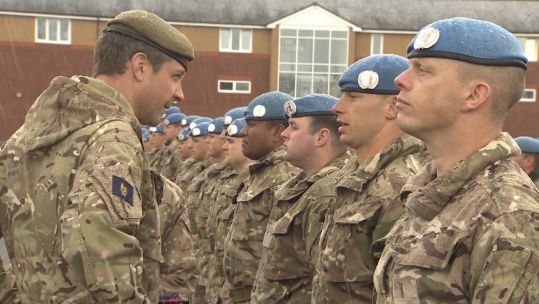 Scots Guards UK medal ceremony