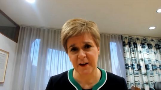 Scottish First Minister Nicola Sturgeon speaking to BFBS ahead of Remembrance Sunday 