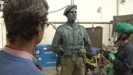 D-Day Hero Remembered With Statue